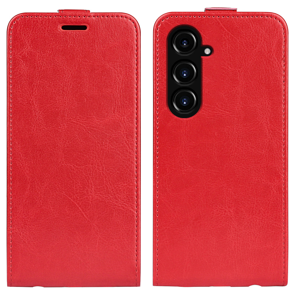 For Samsung Galaxy S23 FE Vertical Flip PU Leather Phone Case Card Holder Drop-proof Cover For Samsung Galaxy S23 FE Vertical Flip PU Leather Phone Case Card Holder Drop-proof Cover